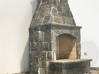 Salem ridge sq rec - outdoor fireplace